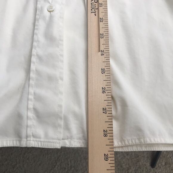 Piazza Sempione Button Down Shirt Womens 6 Italian 42 Ivory  Long Sleeve AS IS - Picture 10 of 12
